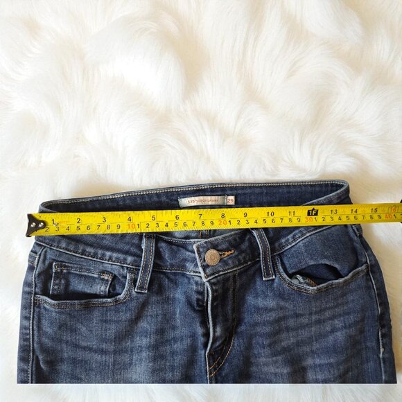 Levi’s 535 Super Skinny Jeans Sz 29 – Mid Rise Stretch Denim, Classic Blue - Picture 8 of 14